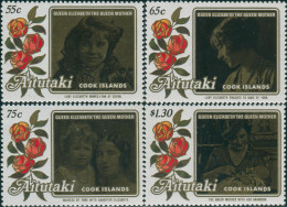 Aitutaki 1985 SG523-526 Queen Mother Set MNH - Cookeilanden