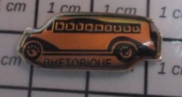 1117 Pin's Pins / Beau Et Rare /  TRANSPORTS /  AUTOBUS ROUTIER ANNEES 40/50 RHETORIQUE - Trasporti