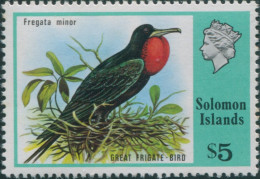 Solomon Islands 1976 SG320 $5 Great Frigate Bird MLH - Salomoninseln (Salomonen 1978-...)