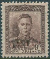 New Zealand 1947 SG685 9d Purple-brown KGVI MLH - Sonstige & Ohne Zuordnung
