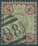 Great Britain 1887 SG205a 4d And Deep Brown QV #2 FU - Andere & Zonder Classificatie