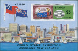 Samoa 1990 SG851 Stamp Exhibition Auckland MS MNH - Samoa