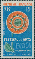 French Polynesia 1972 Sc#C86,SG157 36f Arts Festival MNH - Altri & Non Classificati
