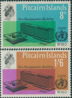 Pitcairn Islands 1966 SG59-60 WHO Building Set MNH - Pitcairn