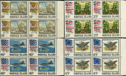 Norfolk Island 1976 SG172-175 American Revolution Set Blocks FU - Norfolk Eiland