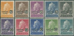 Christmas Island 1958 SG1-10 QEII Set MNH - Christmaseiland