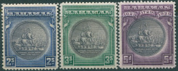 Bahamas 1930 SG128-130 Colony Seal (3) MH - Bahamas (1973-...)