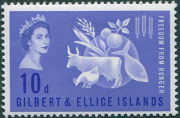 Gilbert & Ellice Islands 1963 SG79 10d Freedom From Hunger MLH - Gilbert- En Ellice-eilanden (...-1979)