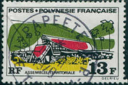 French Polynesia 1969 Sc#253,SG104 13f Territorial Assembly Building FU - Altri & Non Classificati