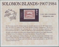 Solomon Islands 1984 SG523 UPU Congress Hamburg MS MNH - Solomoneilanden (1978-...)