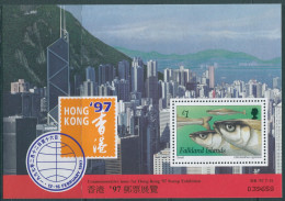Falkland Islands 1997 SG779 Hong Kong Stamp Exhibition Smelt MS MNH - Falklandeilanden