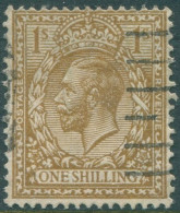 Great Britain 1924 SG429 1s. Bistre-brown KGV KGV #1 FU (amd) - Non Classificati