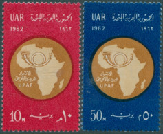 Egypt 1962 SG697-698 African Postal Union Set MNH - Andere & Zonder Classificatie