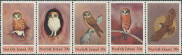 Norfolk Island 1984 SG338-342 Owls Strip MNH - Norfolk Island