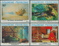 French Polynesia 1983 Sc#C202-C205,SG409-412 20th Century Paintings Set MNH - Other & Unclassified