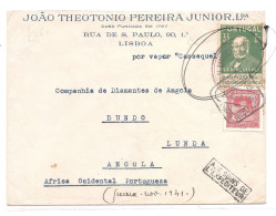 Portugal, 1941,  # 569, Lisboa-Luanda - Briefe U. Dokumente