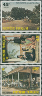 French Polynesia 1985 Sc#414-416,SG448-450 Tahiti In Olden Days Set MNH - Otros & Sin Clasificación