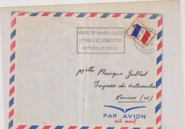 L-. AVEC TP FM-OB-THEME RALLYE EQUESTRE-MENDE-LOZERE18/20 JUILLET 1969-TB - Military Postmarks From 1900 (out Of Wars Periods)