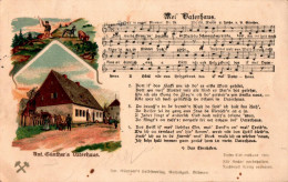 H2065 - Litho Anton Günther Liedkarte - Mei Vaterhaus .... Böhmen Erzgebirgisches Volkslied - Musik