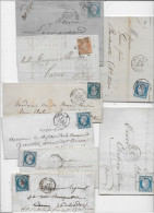 PARIS La SEINE Ensemble De 16 Lettres Timbres  EMPIRE / CERES - 1849-1876: Periodo Clásico