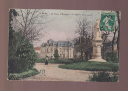 CPA - 89 - Sens - La Caisse D'Epargne Et Le Square Jean Cousin - Colorisée - Circulée En 1909 - Sens