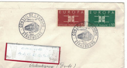 YT 1396/139 SUR LETTRE CONSEIL DE L'EUROPE STRASBOURG DROITS DE L'HOMME 14 SEPT 1963 - 1963