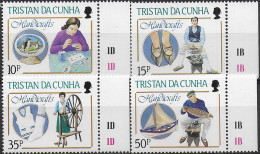 1988 Tristan Da Cunha Handicrafts 4v. MNH SG. N. 448/51 - Altri & Non Classificati