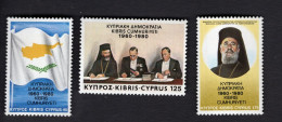 2024741258 1980 SCOTT 552 554  (XX) POSTFRIS MINT NEVER HINGED - TREATY SIGNING ESTABLISHING REPUBLIC - 20TH ANNIVERSARY - Unused Stamps