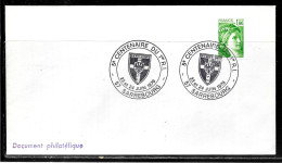 K127 - SABINE DE GANDON SUR LETTRE DE SARREBOURG DU 24/06/79 - 1er RI - Commemorative Postmarks