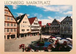 73267668 Leonberg Wuerttemberg Marktplatz Mit Brunnen Leonberg Wuerttemberg - Leonberg