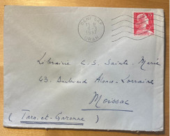 Enveloppe Affranchissement Type Muller Algérie Oblitération Beni Saf Oran 1957 - Briefe U. Dokumente