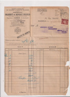 L.S.R.PETAIN-TP N°515-PERFORE S.R. SILBERT &RIPERT-MARSEILLE -25-12-43 TB - Covers & Documents