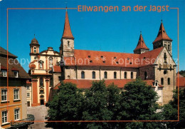 73267545 Ellwangen Jagst Ev Stadtkirche Kath Basilika Ellwangen Jagst - Ellwangen