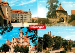 73267540 Ellwangen Jagst Schloss Eingangstor Kirche Ellwangen Jagst - Ellwangen