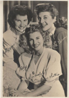 The Andrews Sisters Pre Printed RARE Signed Autograph Photo - Attori E Comici 