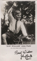 Just William John Clark Hercules Cycle Printed Signed Photo - Attori E Comici 