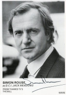 Simon Rouse As Jack Meadows The Bill ITV Hand Signed Cast Card - Actores Y Comediantes 