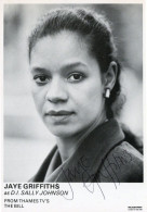 Jaye Griffiths As DI Sally Johnson The Bill ITV Hand Signed Cast Card - Actores Y Comediantes 