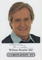 William Roache Hand Signed Coronation Street Cast Card Photo - Actores Y Comediantes 