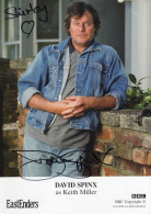 David Spinx As Keith Miller Eastenders Hand Signed Cast Card Photo - Acteurs & Toneelspelers