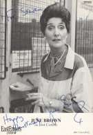 June Brown Dot Cotton Eastenders RARE Hand Signed Cast Card - Actors & Comedians