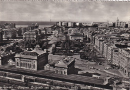 Genova Stazione Brignole Con Sfondo Arco Della Vittoria - Genova (Genoa)