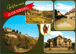 73267412 Dornburg Saale Blick Zum Schloss Parkanlage Rokokoschloss Haeuserpartie - Autres & Non Classés
