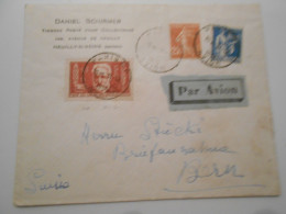 France Poste Aerienne , Lettre De Paris 1936 Pour Bern - 1927-1959 Covers & Documents