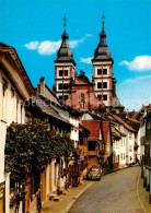 73267390 Amorbach Miltenberg Abteigasse Mit Blick Zur Abteikirche  - Amorbach