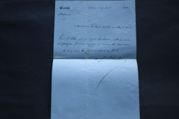 1868 Eveque D'Orléans Autographe évéché Lettre - Historische Dokumente