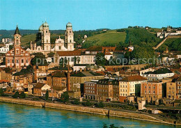 73267378 Passau Drei Fluesse Stadt Altstadt Mit Pauluskirche Und Dom Gegen Maria - Passau