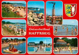 73267343 Haffkrug Ostseebad Strand Tretboot Denkmal Seebruecke Hotel Wappen Haff - Scharbeutz