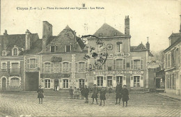 28  CLOYES - PLACE DU MARCHE AUX LEGUMES - LES HOTELS (ref 750) - Cloyes-sur-le-Loir