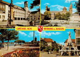 73267333 Worms Rhein Rathaus Dom Rheinufer Siegfriedbrunnen Worms Rhein - Worms